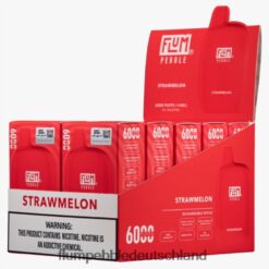 FLUM Puff Count | FLUM PEBBLES 6000 Züge 10 Packungen Strohmelone H4J80V77