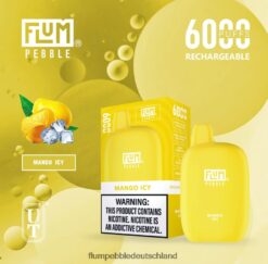 FLUM Vape Kaufen | FLUM PEBBLES 6000 Züge Mango eisig H4J80V53