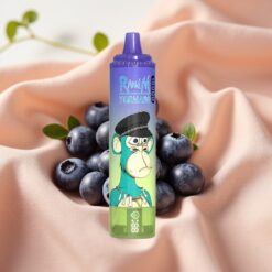 Fumot RandM Tornado 15000 Puffs 25ml 850mAh 0.9 Ohm Mesh LCD Type-C Blueberry Bubble Gum