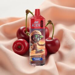 JNR Alien 10000 Puffs 850mAh 1.2 Ohm Mesh 20ml Type-C RGB Blue Razz Cherry