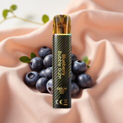 JNR Black&Golden 800 Puffs 550mAh 2ml TPD 2% Blueberry Bubble Gum