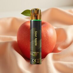 JNR Black&Golden 800 Puffs 550mAh 2ml TPD 2% Sour Apple