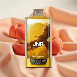JNR Falcon Pro 28000 Disposable Vape Juicy Peaches 30ml 950mAh 5% Dual Mesh USB-C MTL Smart Display