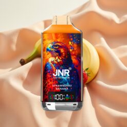 JNR Falcon X 18000 Puffs 750mAh 24ml Dual Mesh Coil Digital Display Typ-C Erdbeer Banane