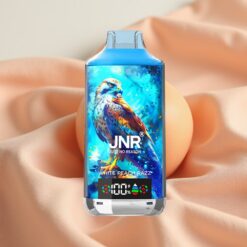 JNR Falcon X 18000 Puffs 750mAh 24ml Dual Mesh Coil Digital Display Type-C White Peach Razz