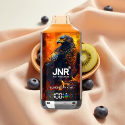 JNR Falcon X 18000 Puffs 750mAh 24ml Dual Mesh & Dual Core Digital Display Type-C 0/2/5% Blueberry Kiwi