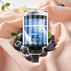 JNR Mega Shisha Hookah 100K Desktop Kompatibilität Blaubeer-Eis Typ-C 2200mAh 60ml