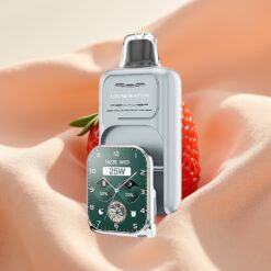 JNR VapeWatch 30000 Puffs 1000mAh 19mL 5% Dual Mesh Coil Typ-C Erdbeer-Eis