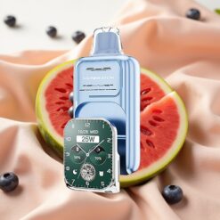 JNR VapeWatch 30000 Puffs 1000mAh 19mL 5% Dual Mesh Coil Type-C Blauberry Wassermelone