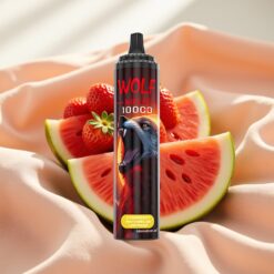 JNR Wolf Niplo 10000 Puffs 20ml 650mAh 1.0 Ohm Type-C Erdbeer Wassermelone Limonade