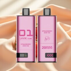 Lavie Cube 20000 Puffs 28ML 2%/5% Salt Nicotine 600mAh Type C Strawberry Kiwi Ice