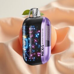 NEXA Ultra 50K Disposable Vape 20ml 800mAh 5% Georgia Peach Ice 0.9ohm Dual Mesh 3D Screen Type-C