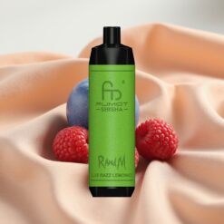 RandM Fumot Shisha 10000 Puffs 18ml 0.6ohm Mesh Typ-C LED Blue Razz Lemonade