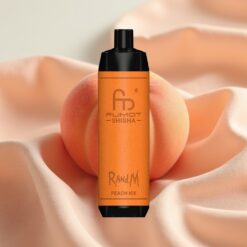 RandM Fumot Shisha 10000 Puffs LED 18ml 850mAh Type-C Peach Ice