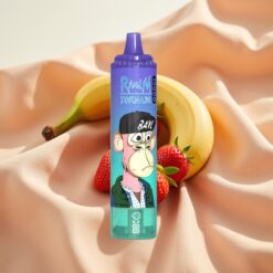 RandM Fumot Tornado 15000 Puffs 25ml LCD Mesh Coil Typ-C Erdbeer Banane