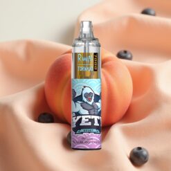 RandM Fumot Tornado 7000 Puffs 14ML 850MAH Mesh Coil Typ-C RGB Luftregelung Peach Blueberry Candy