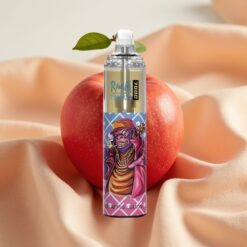 RandM Fumot Tornado 7000 Puffs 14ML 850MAH Mesh Coil Type-C RGB Air-Adjustable Red Apple Lemon