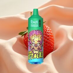 RandM Tornado 9000 Puffs 850mAh 18mL Mesh Coil RGB Display 54 Aromen Erdbeer-Limonade