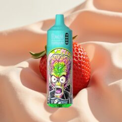 RandM Tornado 9000 Puffs 850mAh 18mL Mesh Coil RGB Display 54 Aromen Erdbeere Granatapfel
