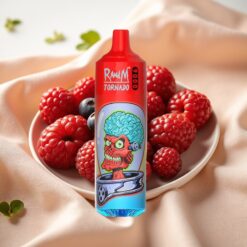 RandM Tornado 9000 Puffs 850mAh 18mL Mesh Coil RGB Display 54 Aromen Mixed Berries