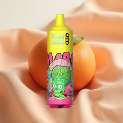 RandM Tornado 9000 Puffs 850mAh 18mL Mesh Coil RGB Display 54 Aromen Triple Mango