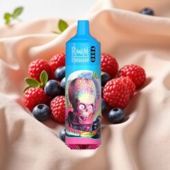 RandM Tornado 9000 Puffs 850mAh 18mL Mesh Coil RGB Display Blueberry Sour Raspberry