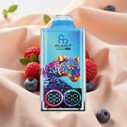 Fumot Leopard 40K Puffs 0-5% Nicotine 700mAh Dual Mesh Type-C Blueberry Raspberry