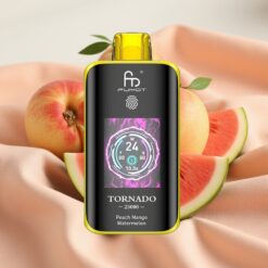 Fumot Tornado 25000 Puffs HD Screen 700mAh 20ml 0/2/3/5% Type-C Peach Mango Watermelon