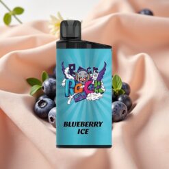 IGET Bar 3500 Puffs Disposable Vape Blaubereis Größe 41.3x21.3x94.5mm 1.2 Ohm Mesh Coil 1400 mAh PC+ALU 78g