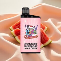 IGET Bar 3500 Puffs Disposable Vape Erdbeer Wassermelone Hartbonbon 41.3x21.3x94.5mm 1.2 Ohm Mesh 1400 mAh PC+ALU 78g