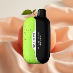 IGET Moon K5000 Puffs 81.5g PC 1.35 Ohm Mesh 49.5x25.3x99.4mm Peach Apple