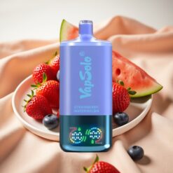 VapSolo Triple 30000 Puffs 40ml 3-Tank Typ-C Erdbeer-Wassermelone & Heidelbeer-Eis