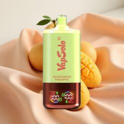 VapSolo Triple 30000 Puffs 40ml 3-Tank Typ-C Saure Mango-Ananas