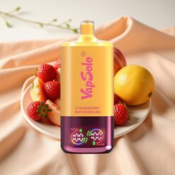 VapSolo Triple 30000 Puffs 40ml Erdbeer-Wassermelone & Zitrone-Pfirsich Typ-C 3-Tank