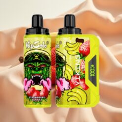 VapSolo VIKING 12000 Puffs 22ml 20/50mg Typ-C LED Display Erdbeer Banane
