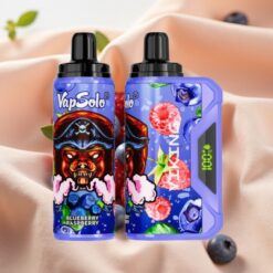 VapSolo VIKING 12000 Puffs 22ml 20/50mg Type-C LED Blauberry Himbeer