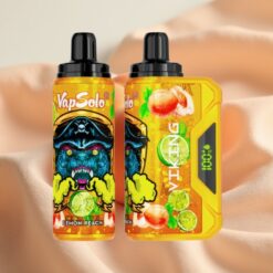VapSolo VIKING 12000 Puffs 22ml 20/50mg Type-C LED Display Lemon Peach