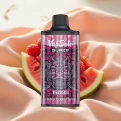Vapsolo Super 15000 Puffs 40ml Raspberry Watermelon 850mAh Typ-C 20/50mg/ml
